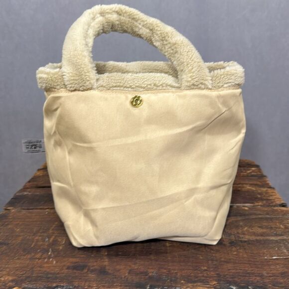 Prada Tan Shearling Tote Bag - Picture 5 of 9